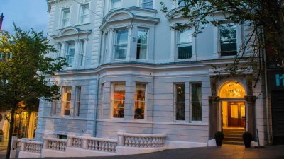 Exterior of the Shipquay Hotel in Derry/Londonderry in Northern Ireland