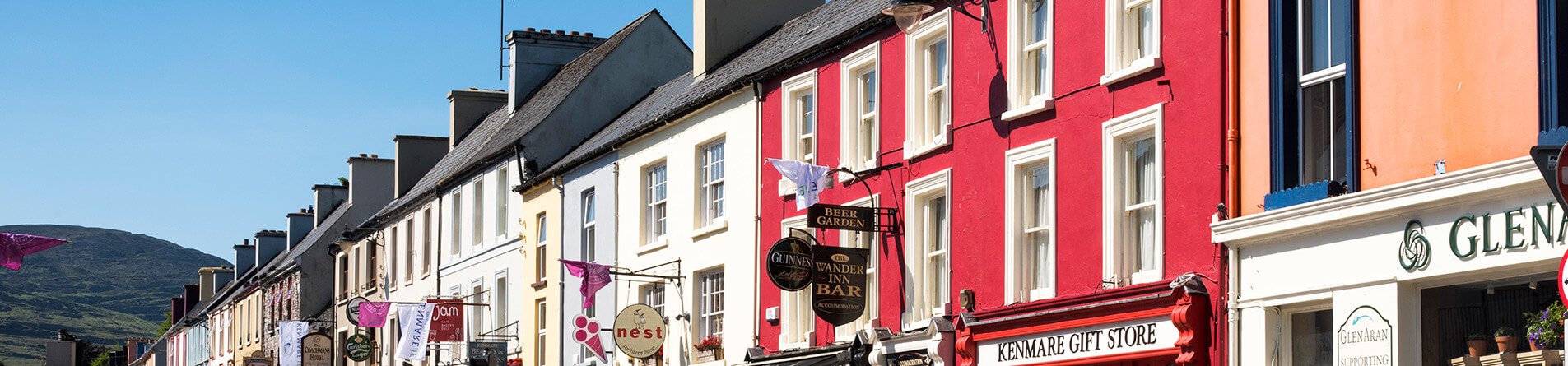 Colourful buildings in Kenmare, Kerry