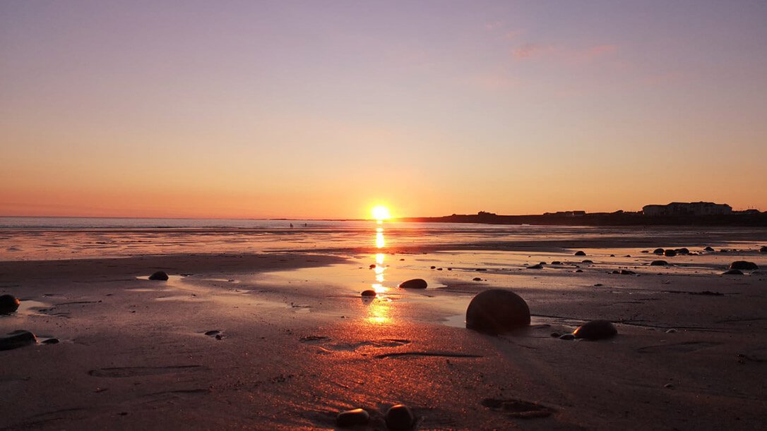 An amazing sunset over Spanish Point, Co.Clare.