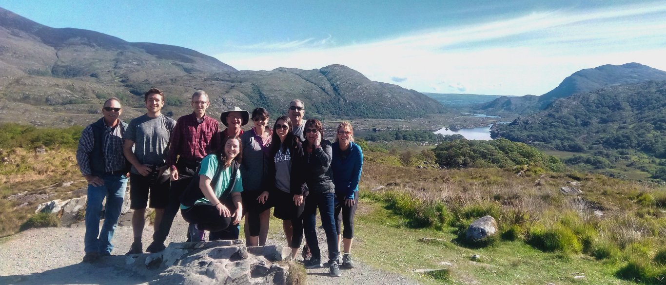 Tour Group at Ladies View in Ireland