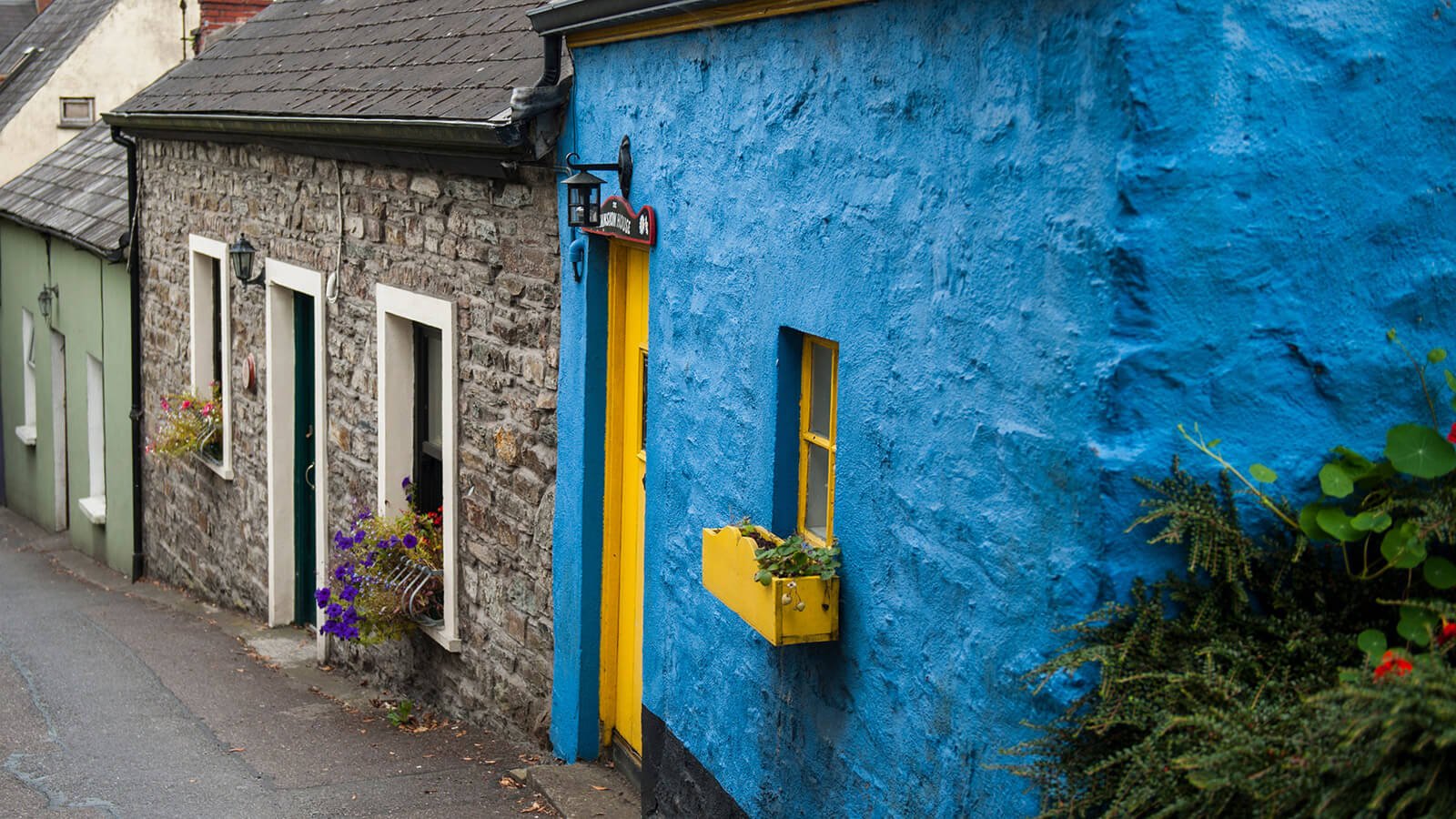 Colourful row of houses in Kinsale