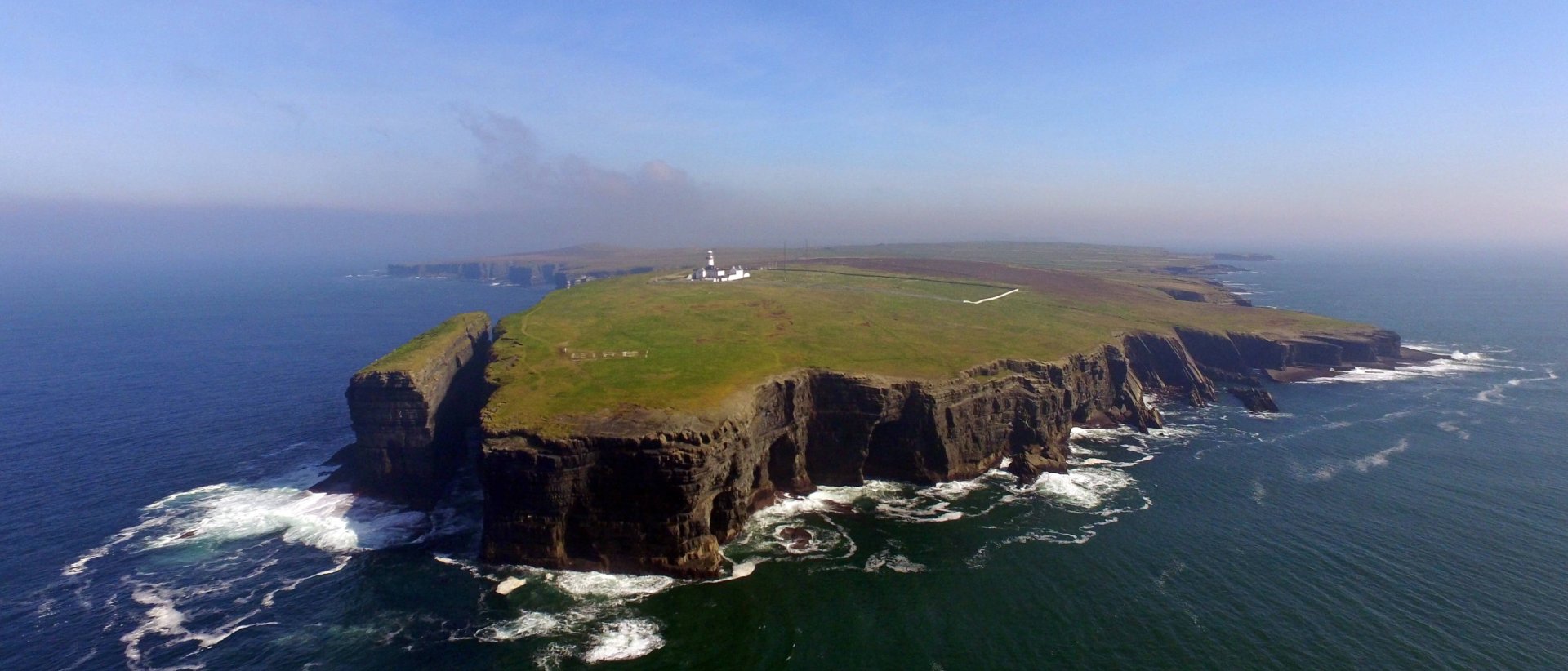 Loop Head Lighthouse and headland in Clare, Ireland