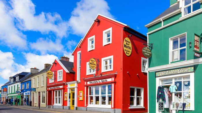 The Dingle Bay Hotel, one of our tour overnights in colourful Dingle