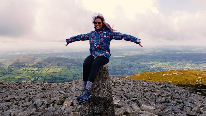 Tour guest on Slieve Gullion while spending 2 weeks in Ireland