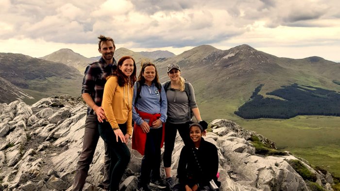 Hiking group in Connemara while spending 2 weeks in Ireland 2022