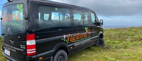Tour vehicle on a mountain in Ireland