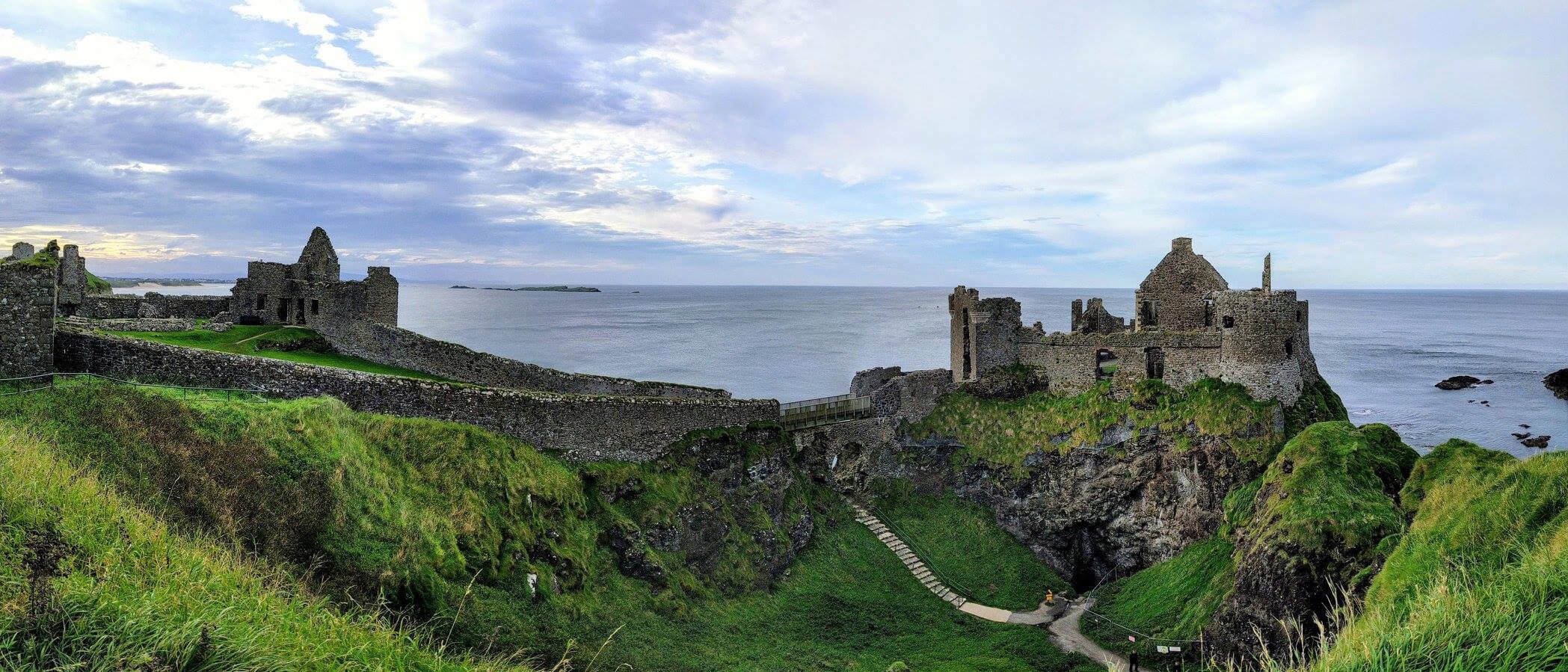 Ruins of Dunluce castle on the Antrim coast