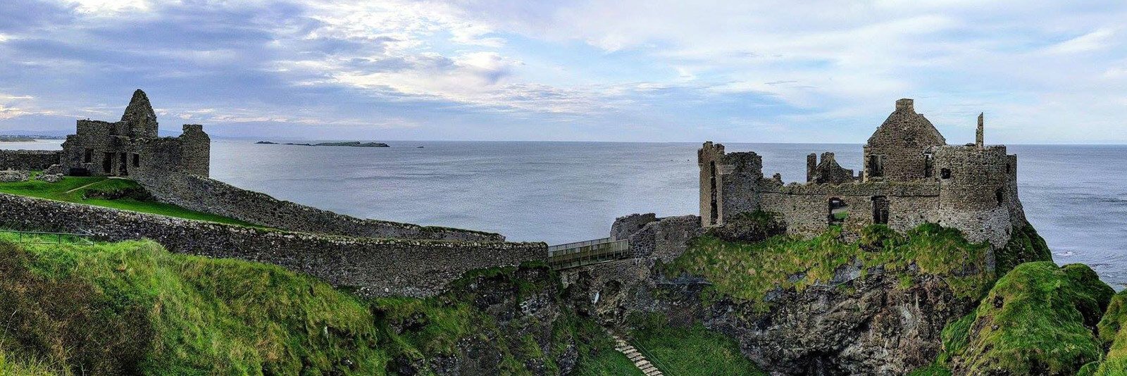 Dunluce Castle ruins on the Antrim coast