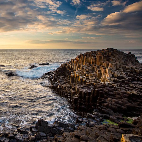 Giant's Causeway in the sunlight