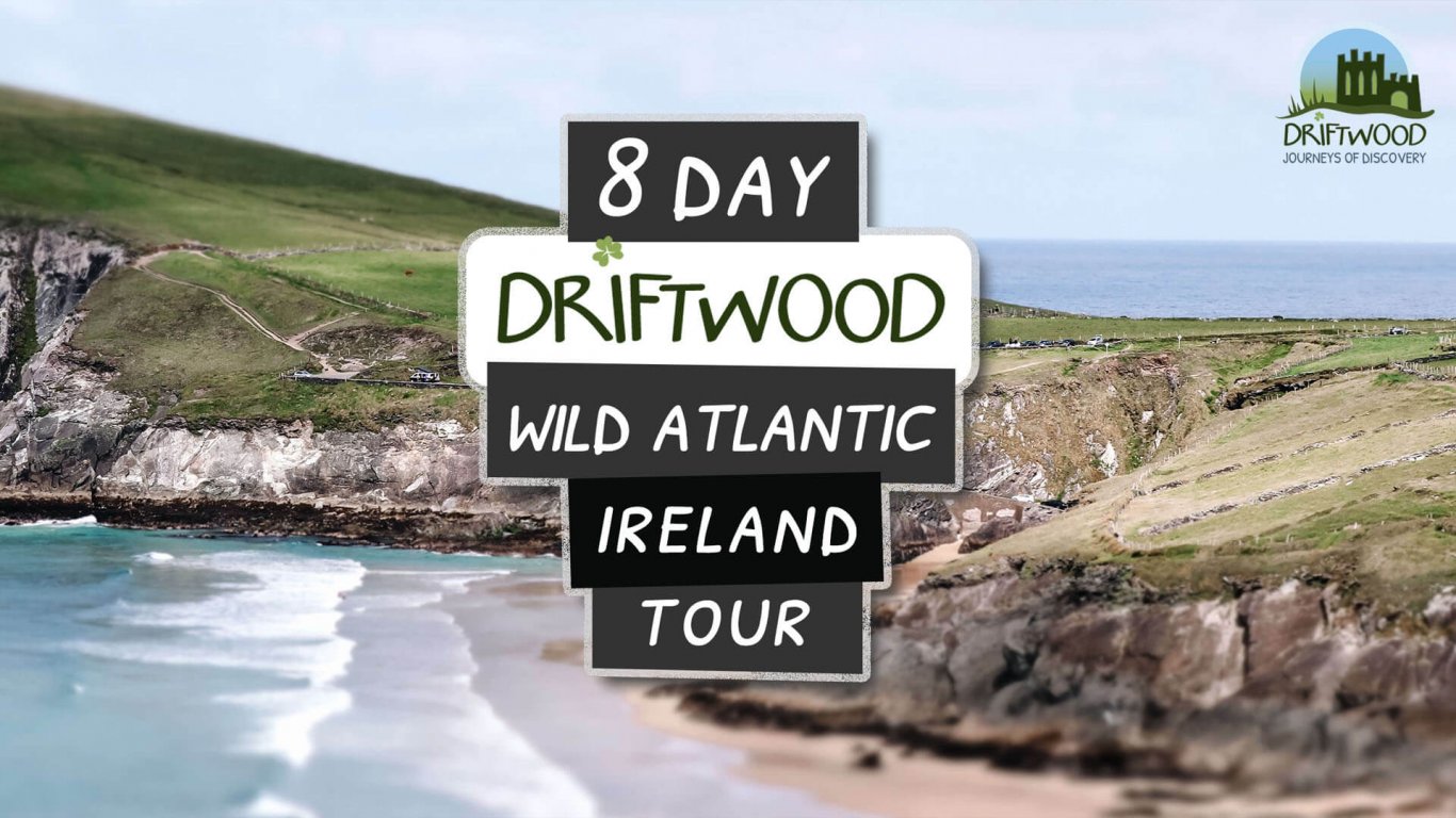8 Day Wild Atlantic Way Tours of Ireland with landscape in background