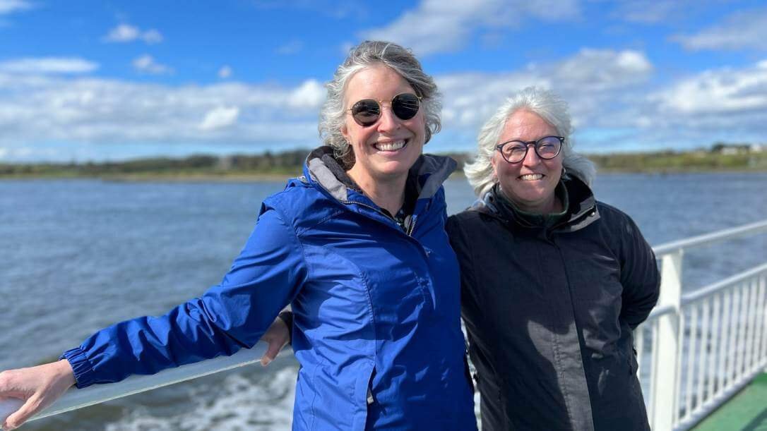 Two guests on the shannon ferry