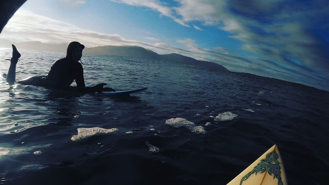 Surfer in the sea in Ireland