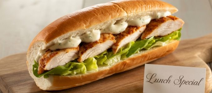 Traditional Irish chicken fillet roll