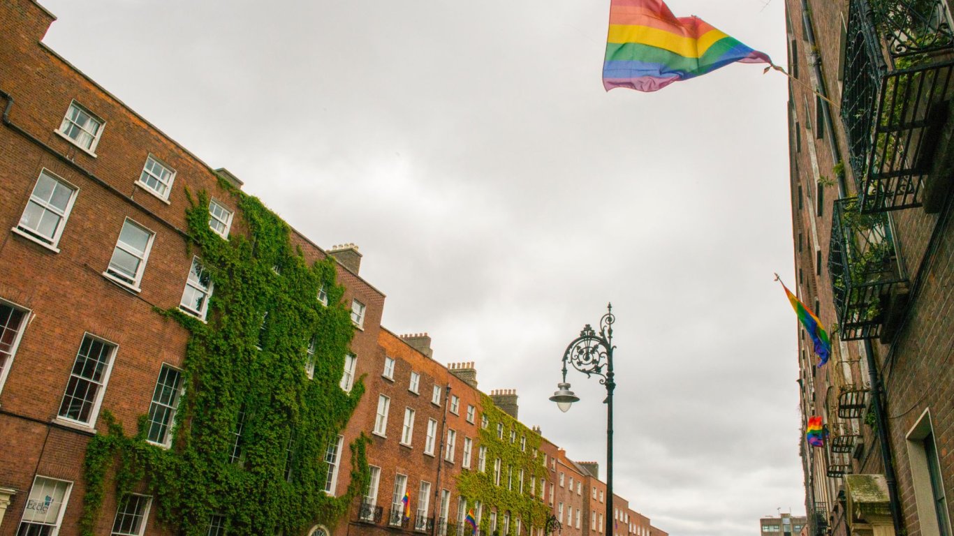 gay pride flag in dublin