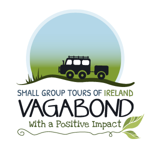 Vagabond Tours of Ireland logo with leaf