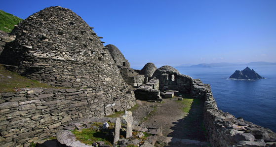 Beehive huts on Skellig Michael