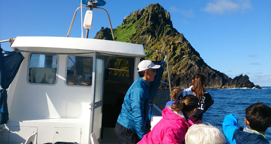 Boat ride over to Skellig Michael