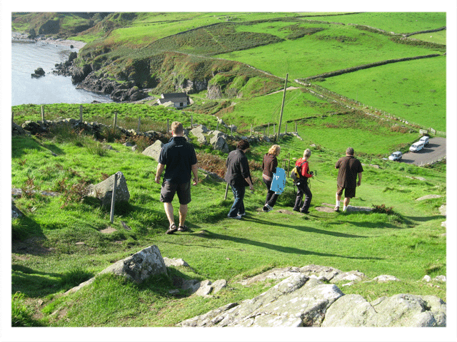 Walking on Torr Head, Antrim Coastline 