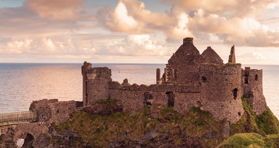 dunluce castle -antrim coastline