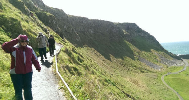 A windy day hiking along the Causeway Coastal Walk
