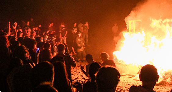 A bonfire in Ireland