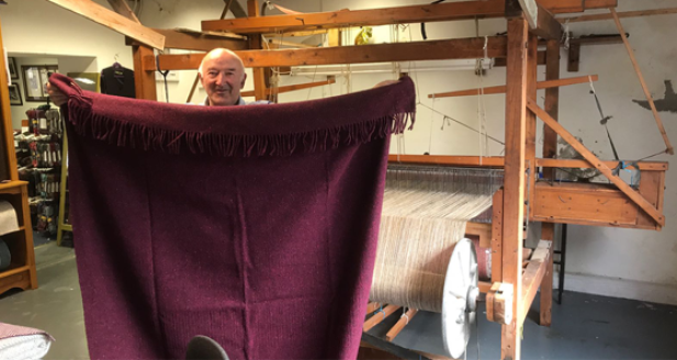 Eddie Doherty hand woven throw