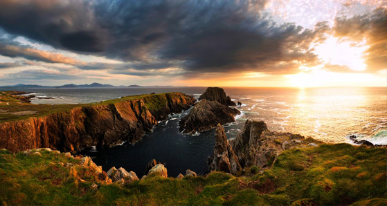 Sunset in Malin Head
