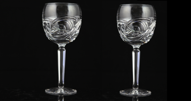 Dingle Crystal Goblets with Celtic Flames