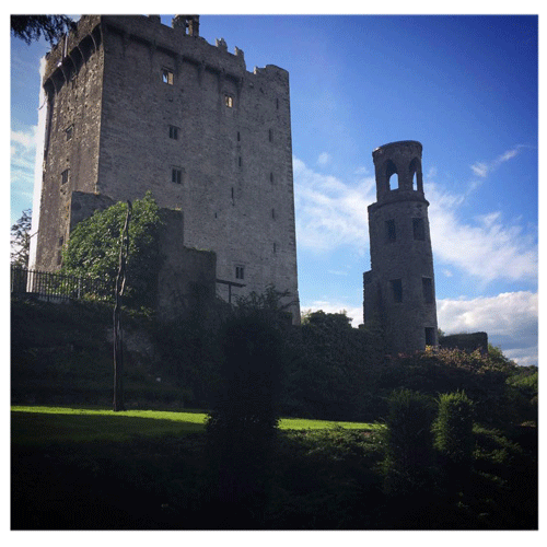 Blarney Castle with ruined tower