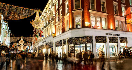 Grafton Street, Dublin at Christmas time