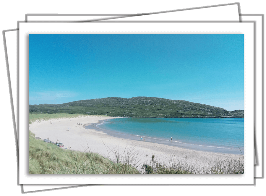 Derrynane beach and the Atlantic Ocean in the sunshine