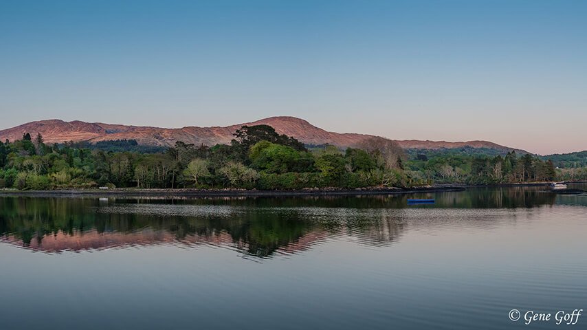 Gene Goff's picture of Glengarriff harbour at twilight