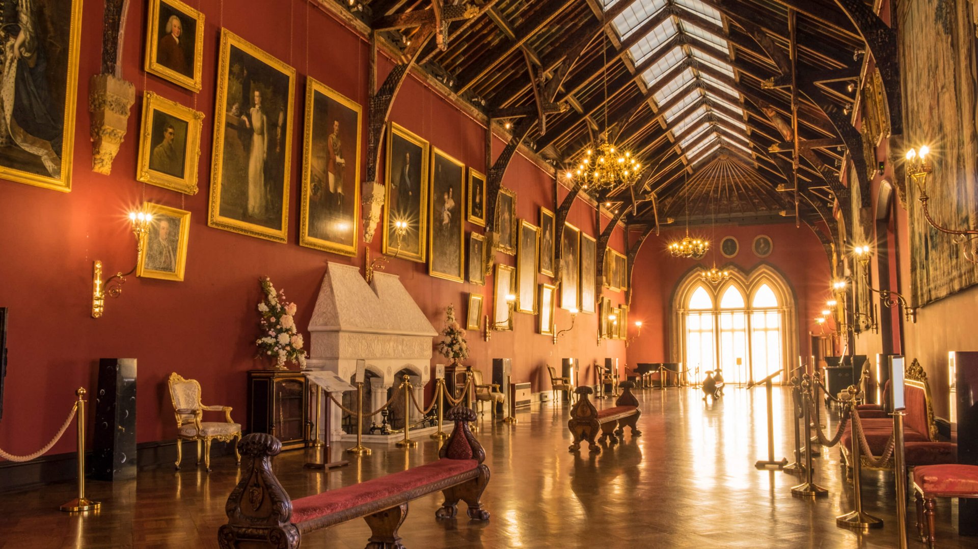 Entrance Hall of Kilkenny Castle in Ireland