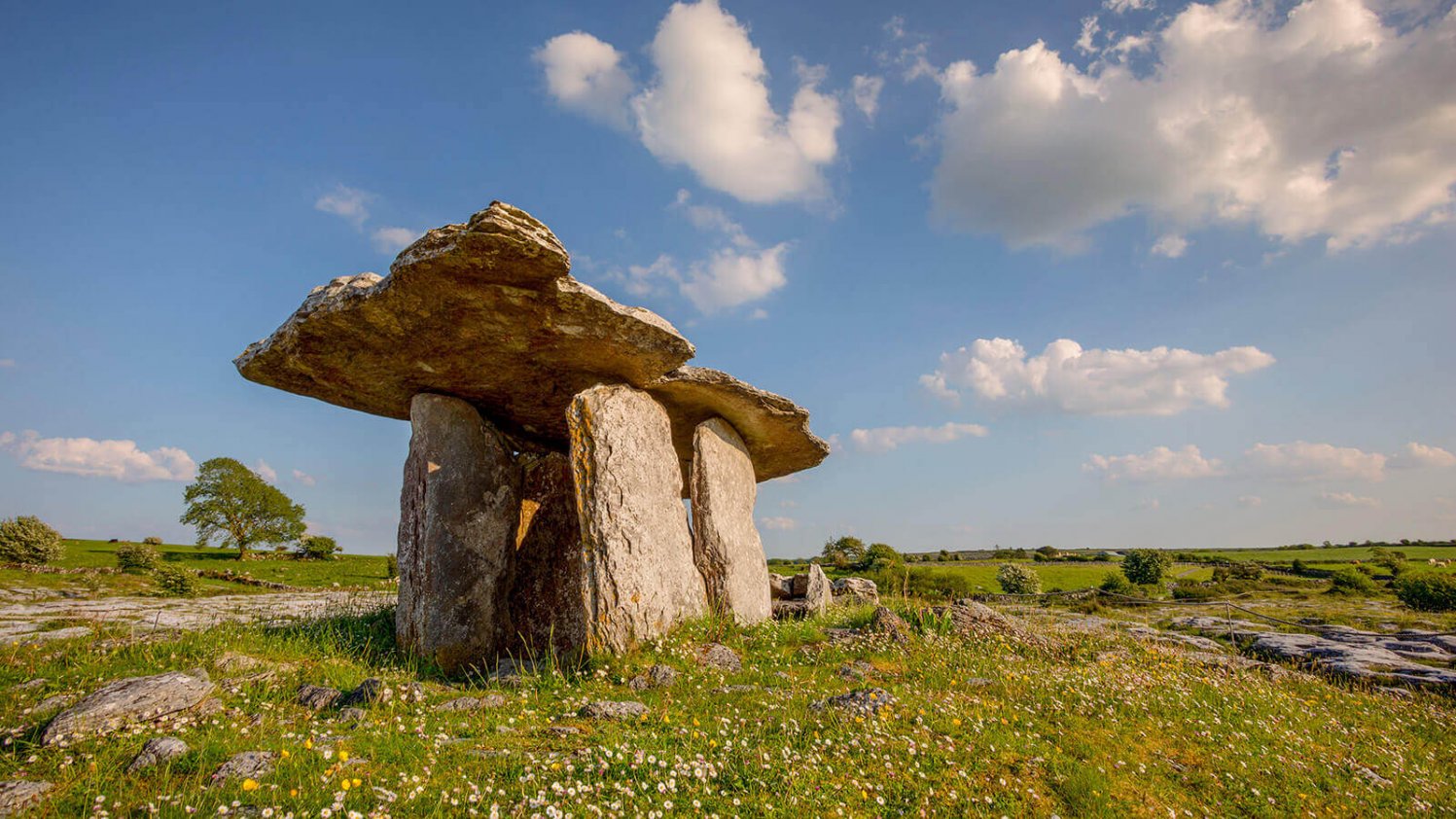 Neolithic Poulnabrone Dolmen in Clare